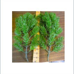 Winter Greenery (2) Branches Holiday Centerpiece 16" long each Christmas Natural